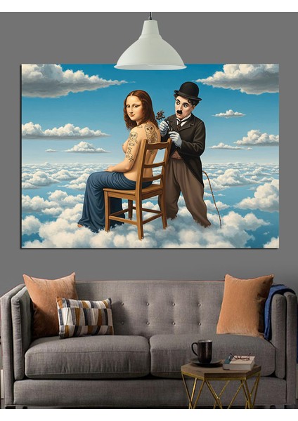 Dövme Yaptıran Mono Lisa Dekoratif Kanvas - Mdf Ahşap Tablo fırsatları