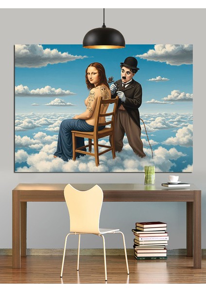 Dövme Yaptıran Mono Lisa Dekoratif Kanvas - Mdf Ahşap Tablo indirimleri