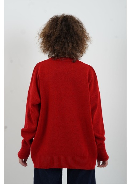 Kırmızı Best Bisiklet Yaka Kazak fiyatları