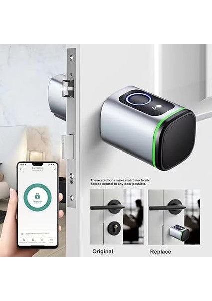 Tuya Bt Parmak Izi Kilidi Akıllı Kapı Kilidi Silindir Elektronik Kilit Çekirdeği Anahtarsız Giriş Kapı Kilidi Desteği Parmak Izi/app/ıc Kartı/mekanik Anahtar Kilidi Açma Ev Ofis Otel Apartman fırsatları
