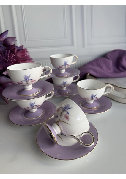 Türk Kahve Fincanı Iris 6 Kişilik 12 Parça fiyatları