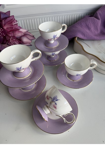 Türk Kahve Fincanı Iris 6 Kişilik 12 Parça modelleri