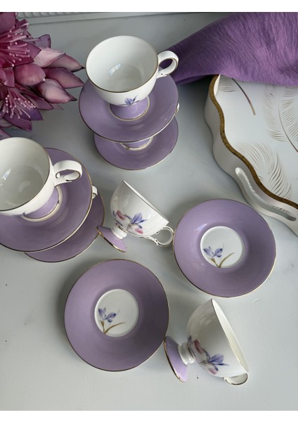 Türk Kahve Fincanı Iris 6 Kişilik 12 Parça fırsatları