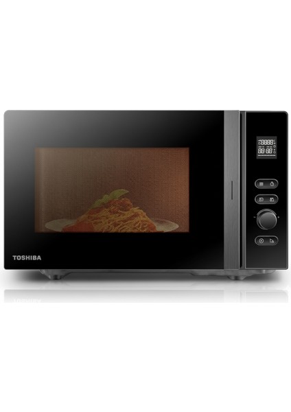Toshıba MV-AM20T(BK) Solo Mikrodalga Fırın | 20 L, 12 Otomatik Program ve Easy-Clean Emaye Iç Yüzey