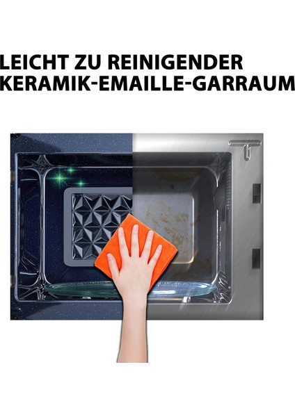 Toshıba MV-AM20T(BK) Solo Mikrodalga Fırın | 20 L, 12 Otomatik Program ve Easy-Clean Emaye Iç Yüzey