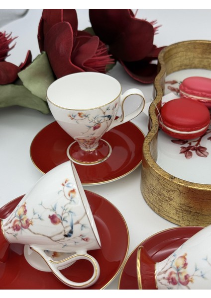 Türk Kahve Fincanı Rosso Veronica 6 Kişilik 12 Parça fiyatları