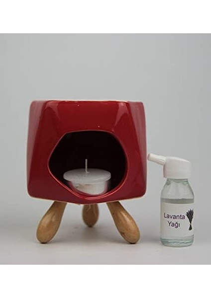 Kırmızı Prizma Tasarımlı Buhurdanlık fiyatları