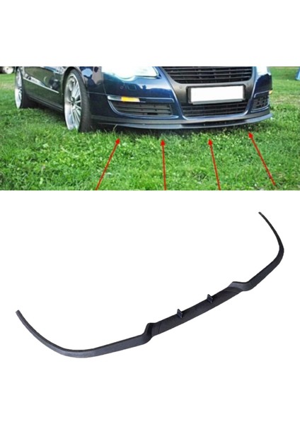 Volkswagen Passatb6 Uyumlu Evrensel Universal 3 Parça Cupra Kupra Ön Ek Tampon Dili Lip Esnek Karlık