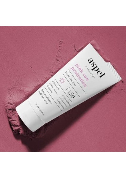 Aspel Ton Eşitleyici ve Nemlendirici Yüksek Korumalı Spf 50+ Pembe Güneş Kremi 50 ml fiyatları