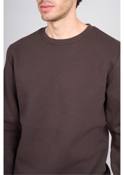 Çetinkaya Mentality 3036 3 Ip Bisiklet Yaka Kahve Sweatshirt fırsatları