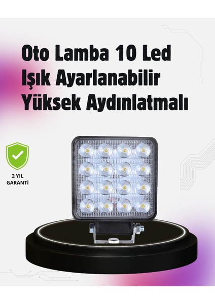 Yoğun Işık Gücüne Sahip LED Far | Traktör, Off-Road ve Kamyonet Uyumlu