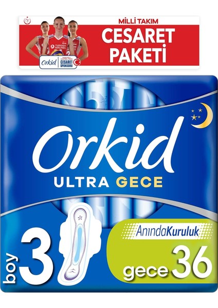 Orkid Ultra Extra Gece 36&apos;lı Cesaret Paketi