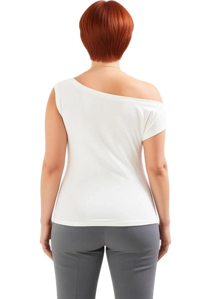 Kadın Fitted Kayık Yaka Düşük Kol Örme Bluz Konforlu ve Şık Günlük Giyim Seçeneği Kaliteli modelleri