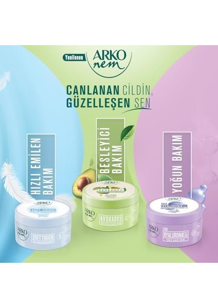 Arko Nem Besleyici Bakım Kremi Zeytinyağlı 2X250 ml
