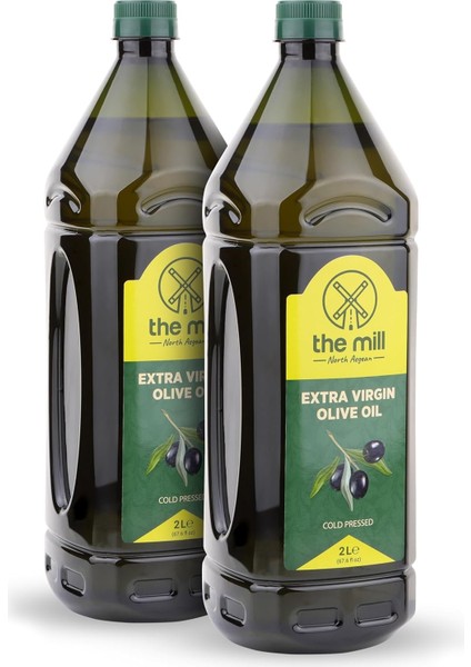 The Mill Natürel Sızma Zeytinyağı 2 L Pet Şişe (2&apos;li Paket) - Soğuk Sıkım - Yeni Hasat -%100 Doğal - Uluslararası Lezzet Enstitüsü Üstün 3 Yıldız Lezzet Ödülü - Salataya Uygun - Asitlik ≤%0,8 modelleri