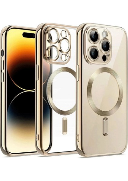 iPhone 12 Pro Kılıf Kross Magneticsafe Kapak - Gold