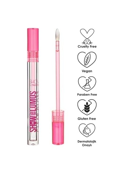 Show By Pastel Show Your Lumos Clear Gloss - Transparan Dudak Parlatıcısı modelleri