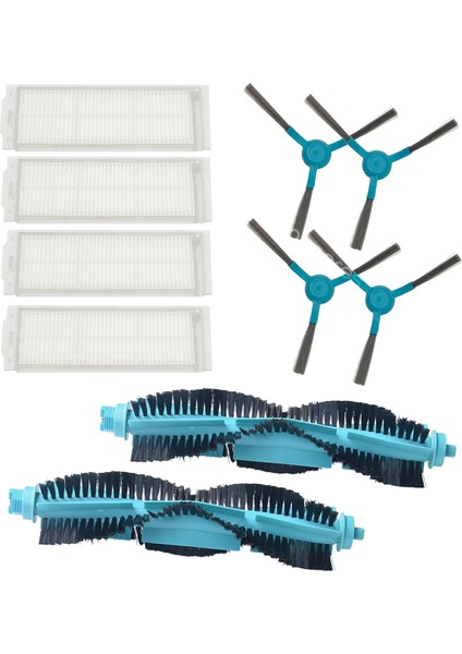 Viomi Uyumlu V2, V2 Pro, V3, Se, Mijia Robot Süpürge 10’lu Yedek Set Hepa Filtre Fırça Takımı