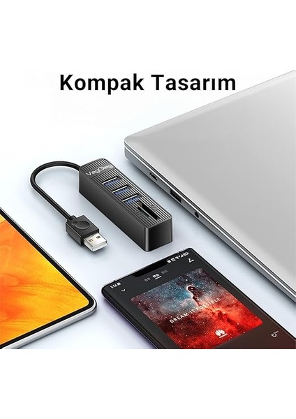 USB 2.0 Sd - Microsd Kart Okuyucu ve 3 Port USB Çoklayıcı Hub modelleri