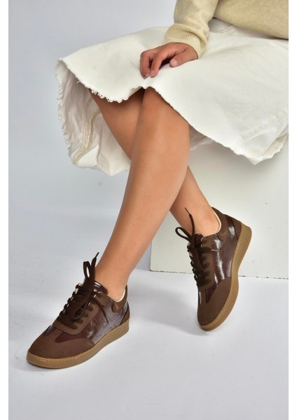 V820104802 Kahverengi Süet Spor Ayakkabı Sneakers fırsatları