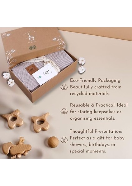 Dedi ALINA%100 Organik Pamuklu Bebek Battaniyesi Kızlar/erkek Çocuklar Için 80X100 cm - Kundak ve Bebek Battaniyesi, Yumuşak Hafif Örgü Battaniye (Antrasit) indirimleri