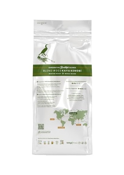 Karabatak Beautiful Blends Kaya Kenobi Çekirdek Kahve 500 G modelleri