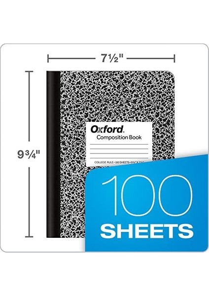 Kompozisyon Not Defterleri, Okul Malzemeleri, Okul Için Not Defterleri, Okul ve Ofis Için Compbook Defteri, Dergi, Kolej Kağıdı, 24,5 x 19,8 Cm, 100 Yaprak, Siyah, 6 Adet (63767) fiyatları