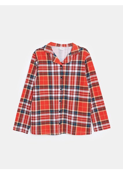 Lcw Kids Kırmızı Gömlek Yaka Ekose Uzun Kollu Kız Çocuk Pijama Takımı fiyatları