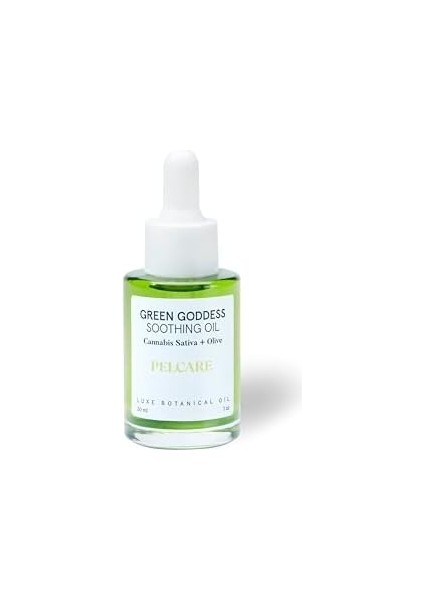 Pelcare Green Goddess Hydrating Quick Absorbing Facial Oil For Dry Or Blemish Prone Skin (30 ml | 1oz)