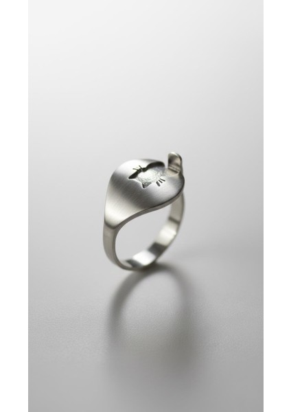 Damla Bıyıklı Kedi Gümüş Yüzük indirimleri