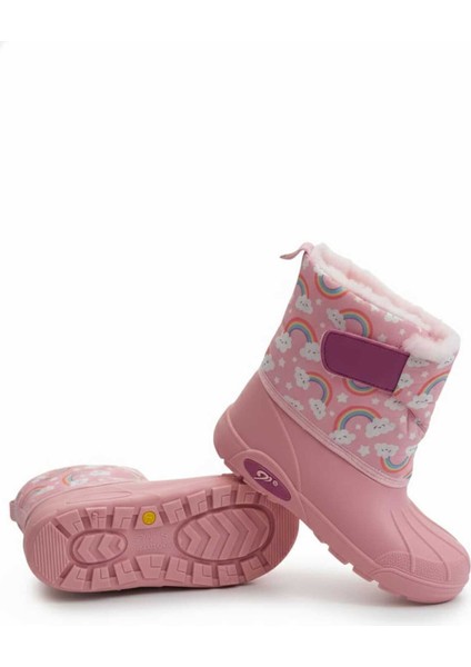 Kız Çocuk Su Geçirmez Içi Kürklü Kar Botu