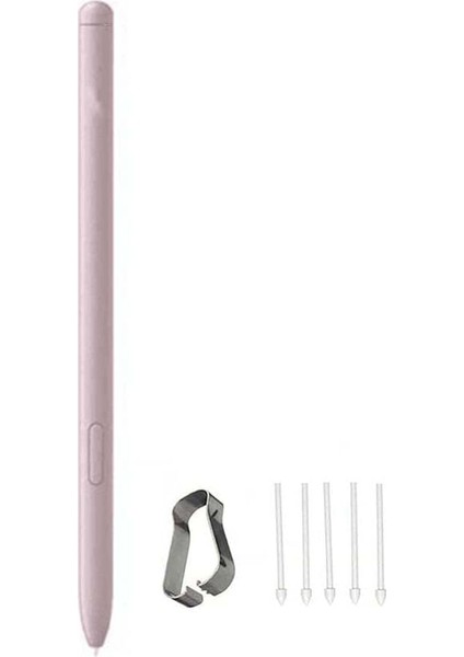 Tab S6 Lite S Pen, Stylus Kalem Samsung Tab S6 Lite P610 P615 10,4" ile Uyumlu Dokunmatik Kalem No Bluetooth (Pembe)