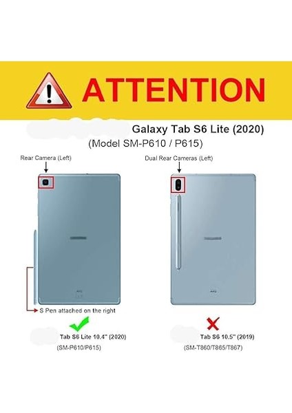 Tab S6 Lite S Pen, Stylus Kalem Samsung Tab S6 Lite P610 P615 10,4" ile Uyumlu Dokunmatik Kalem No Bluetooth (Pembe) fırsatları