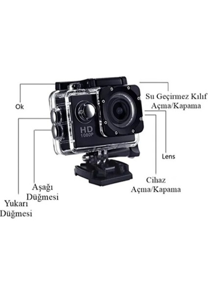 4K Su Geçirmez Wi-Fi Aksiyon Kamerası fırsatları