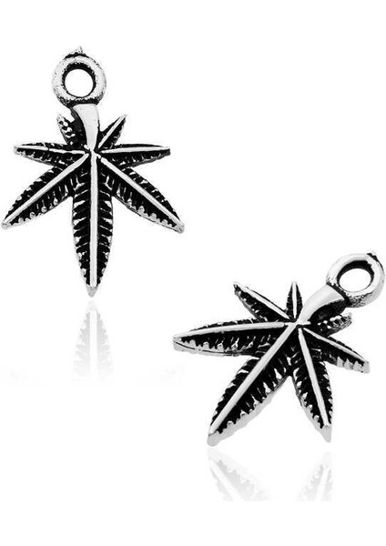 Gümüş Yaprak Tesbih Püskül Ucu