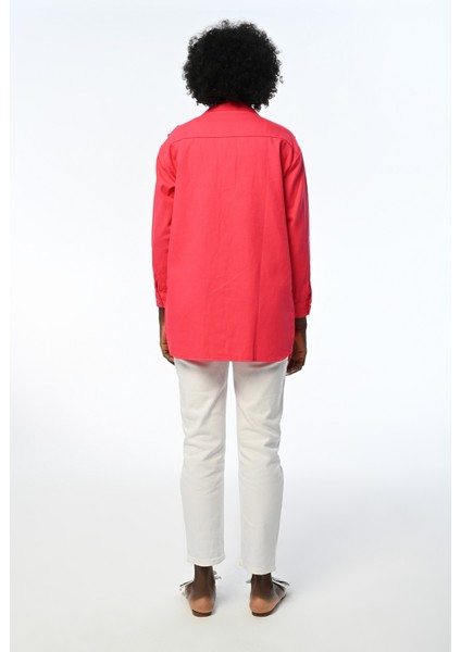 Kadın Robası Taş Işlemeli Düz Renk Gömlek-Ceket indirimleri