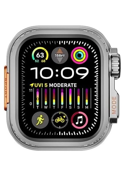 Ile Uyumlu 44MM To Ile Uyumlu Ultra 49MM Kasa Dönüştürücü Gard 33 Gri modelleri