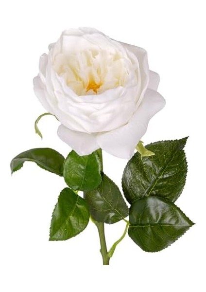 Yapay Çiçek Islak Dokulu Gül Beyaz 48 Cm. fiyatları