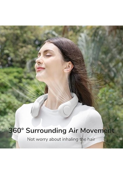 Taşınabilir Boyun Vantilatörü, Eller Serbest Kanatsız, 5 Hız, 4000 Mah Pille Çalışan Giyilebilir Kişisel Vantilatör, Döndürülebilir, Şarj Edilebilir, Kadınlar Için Hediye, Erkek, Gri fiyatları