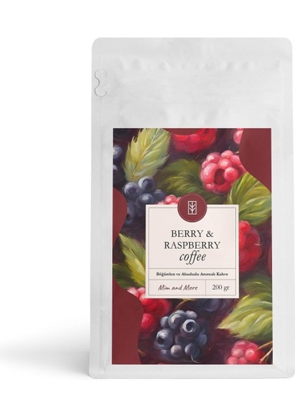 Mim And More Berry & Raspberry Coffee - Böğürtlen ve Ahududu Aromalı Kahve Filtre Kahve, 200 gr modelleri