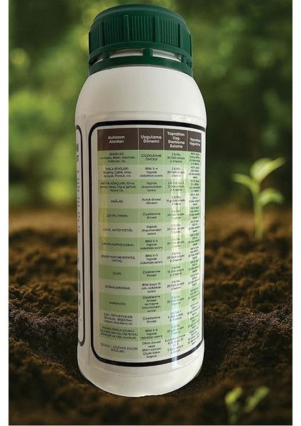 Doğal Leonardit Kaynaklı Sıvı Hümik Asit 1 Litre modelleri