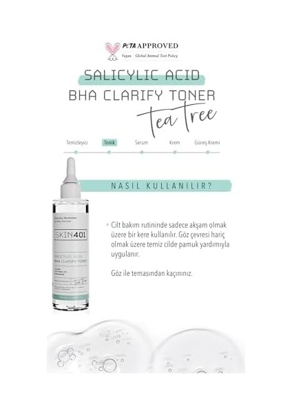 SKIN401%2 Salisilik Asit Bha Tonik 200ML fiyatları