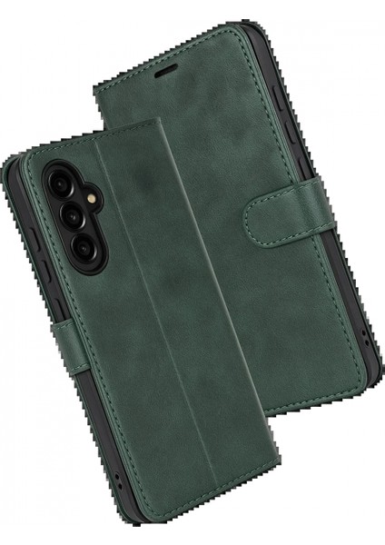 Samsung Galaxy S25 Fe Trend S Plus Kapaklı Kılıf - Yeşil fiyatları