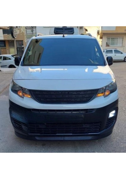 Peugeot Rifter 2018- Uyumlu Evrensel 2 Parça Astra H Model Ön Ek Tampon Dili Lip Esnek Karlık