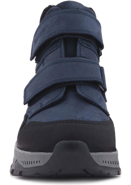 Trekking Hakiki Deri Lacivert Cırt Cırtlı Erkek Çocuk Bot modelleri