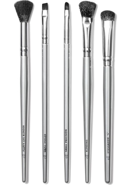 Dumanlı Göz Fırçası Seti, Sentetik, 5 Parça Set (82021) (Fırça Sapı Rengi Değişebilir)