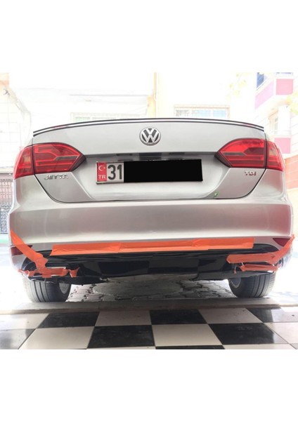 Vw Jetta Makyajsız Egzoz Görünüm Difüzör 2010-2014 Parlak Siyah modelleri