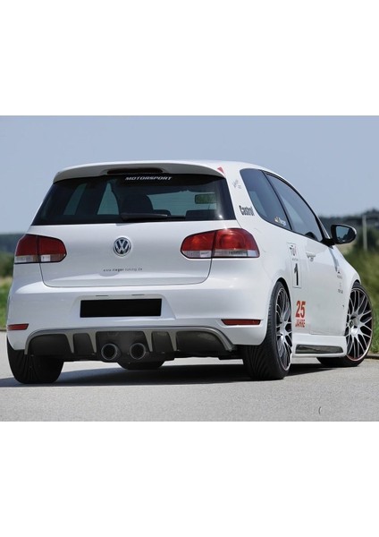 Volkswagen Golf 6 Rieger Difüzör Lastik 2009-2012 Parlak Siyah