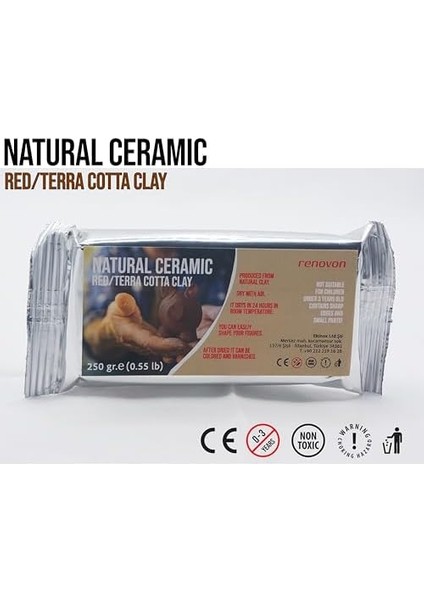 Seramik Kil Hamuru, Kırmızı Terra/cotta 250 gr Fırınlamaya Gerek Olmayan Güzel Sanatlar Figür Heykel Modelleme Oyun ve Sınıfları Için Toksik Olmayan Kil fiyatları