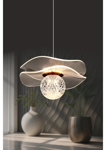 Rose Gül Model Gold Kaplama 3renk Metal Salon Mutfak Oturma Yatak Odası Modern LED Sarkıt Avize